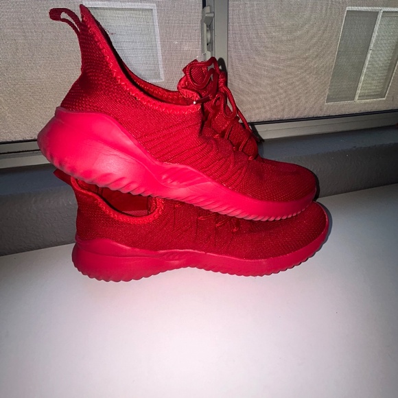 SIZE 10 | Red Slip on Sneakers - Picture 3 of 7